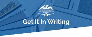 Greater Vancouver Home Builder's Association: Get It In Writing