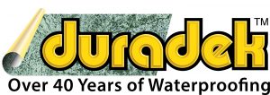 Duradek Logo, Over 40 Years of Waterproofing